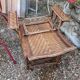 Chaise longue rotin
