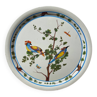 Round metal tray