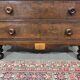 Victorian English commode from the 19th century in mahogany.