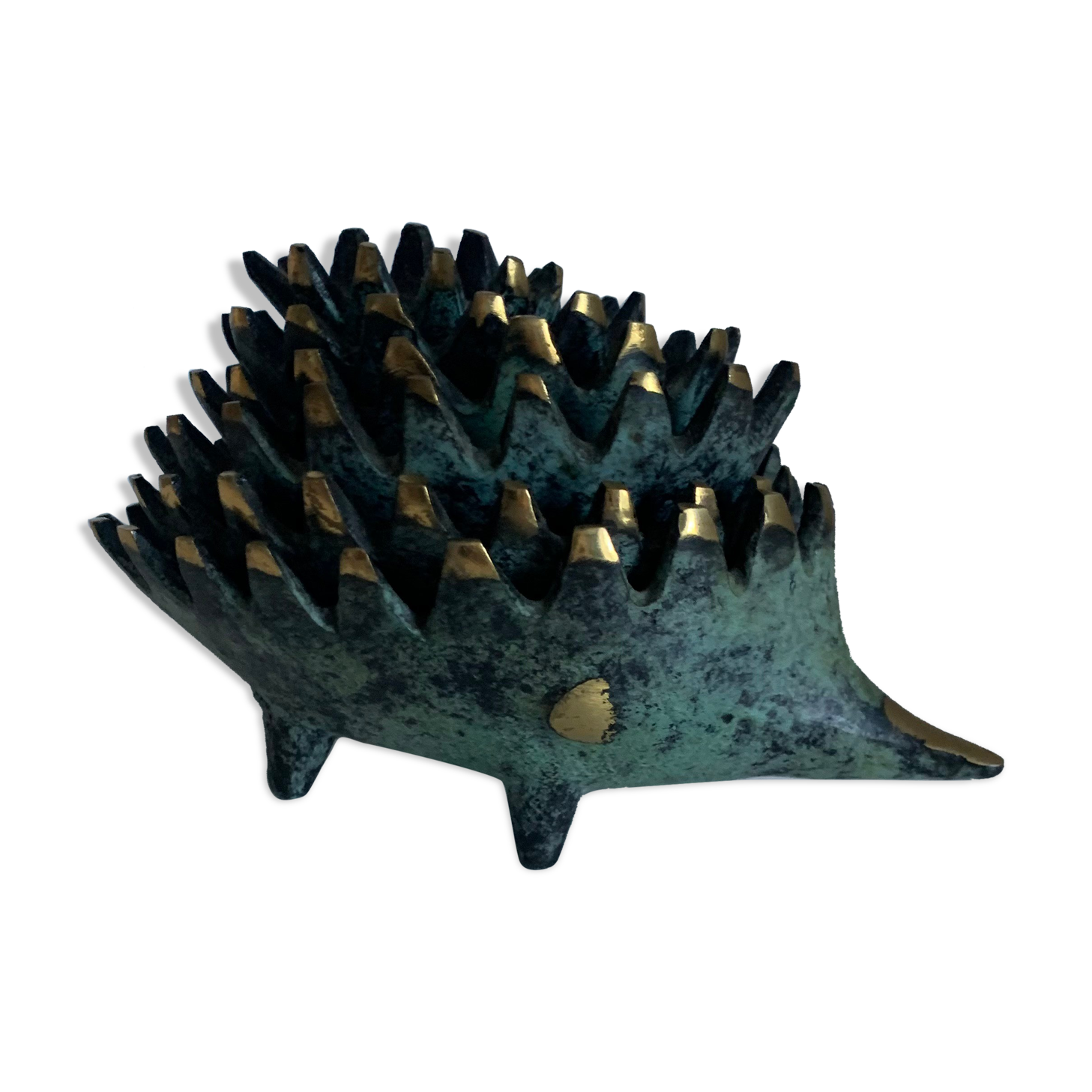 Vintage ashtrays 1950 hedgehogs by Walter Bosse for Hertha Baller