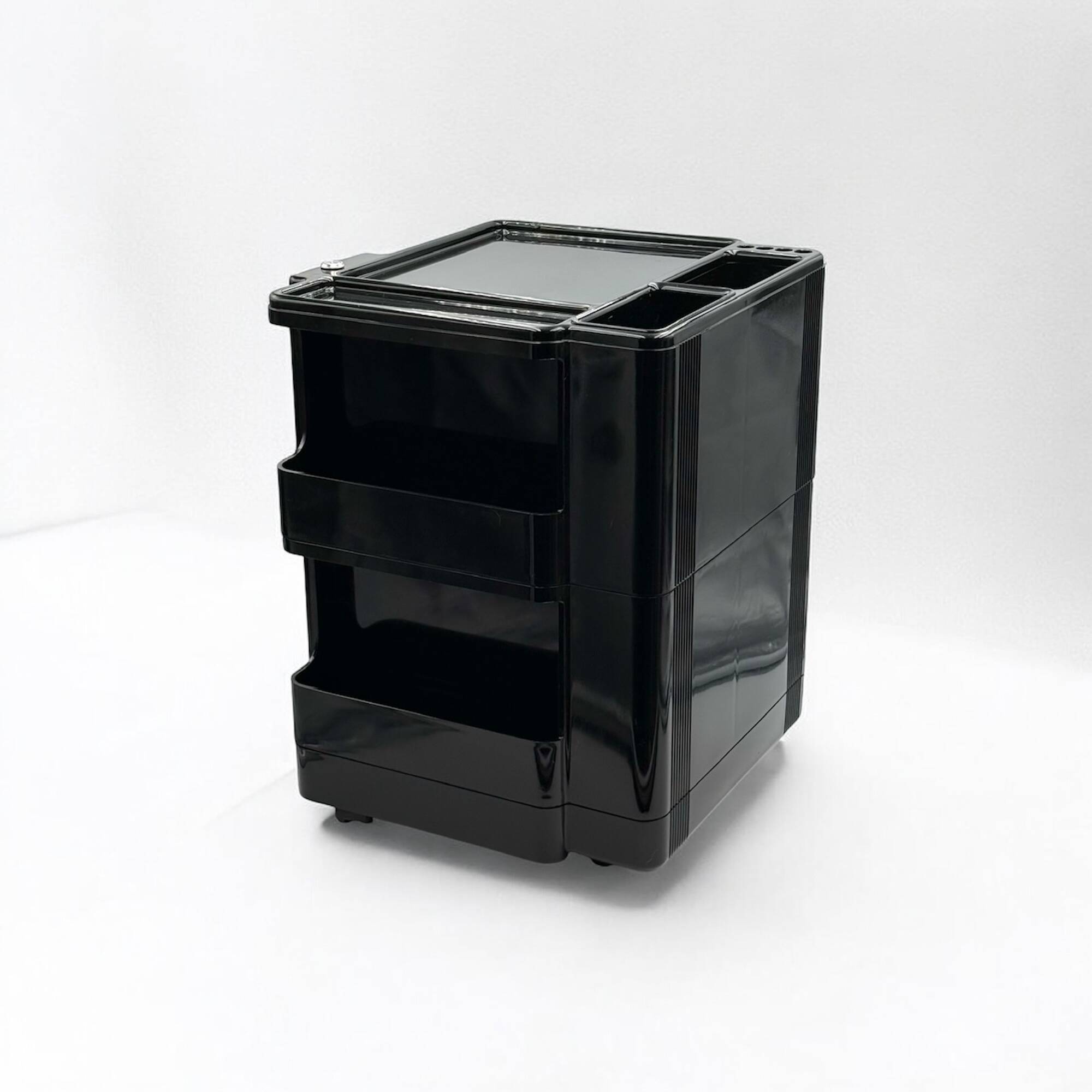 70s Organiser Trolley 'Superstile' Neolt in Glossy Black