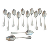 Christofle - Set of 12 Spatours table spoons in silver-plated metal
