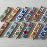 Set of 12 terracotta knife holders