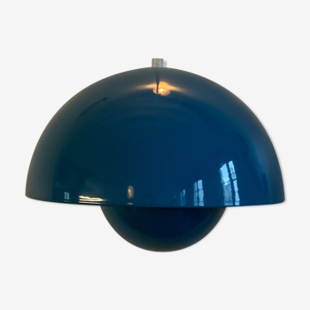 Verner Panton blue sky flowerpot hanging lamp