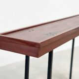 Elegant Italian wooden and metal console