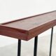 Elégante console italienne en bois et métal