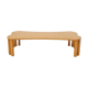 Coffee table signed by Vincent Poujardieu free form in oak 1992