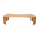 Coffee table signed by Vincent Poujardieu free form in oak 1992
