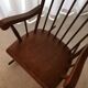 Rocking chair in blond wood