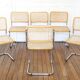 6 Cesca B32 Breuer Chairs Made in Italy - Canework of the seats redone