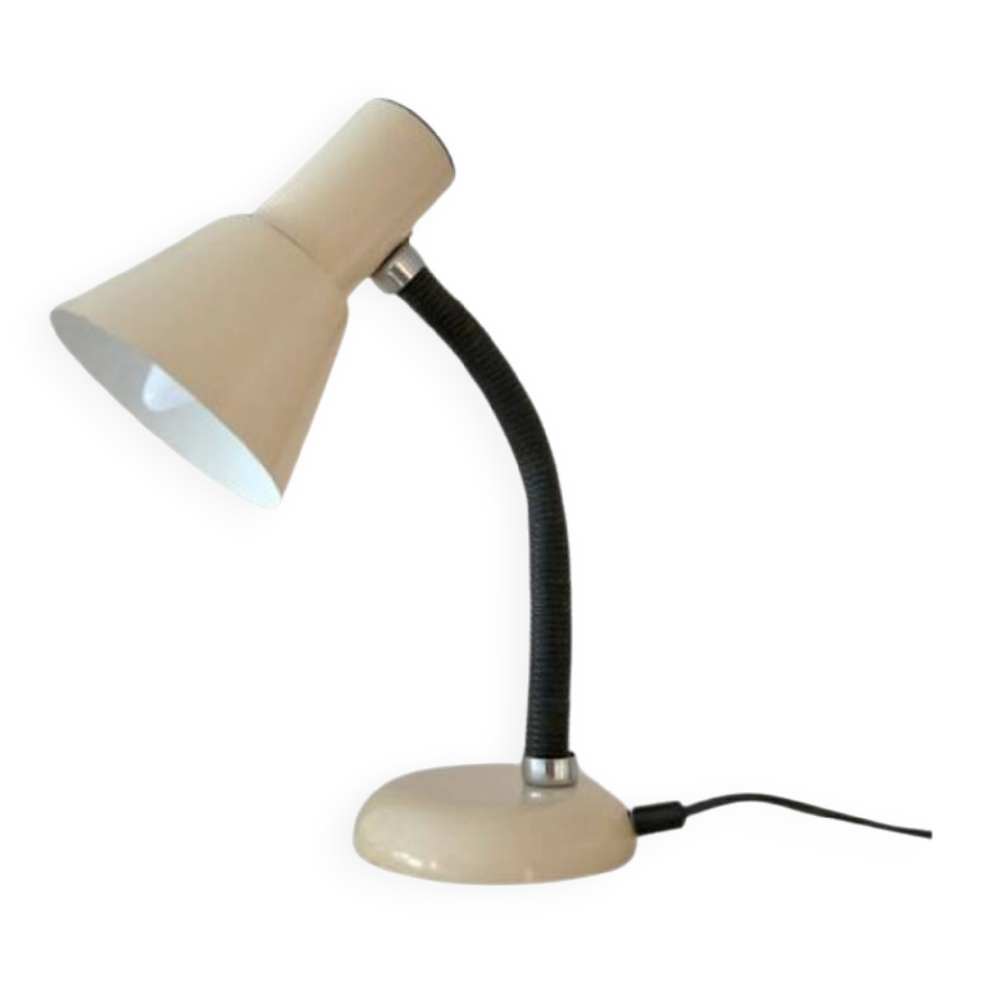 Vintage beige industrial lamp