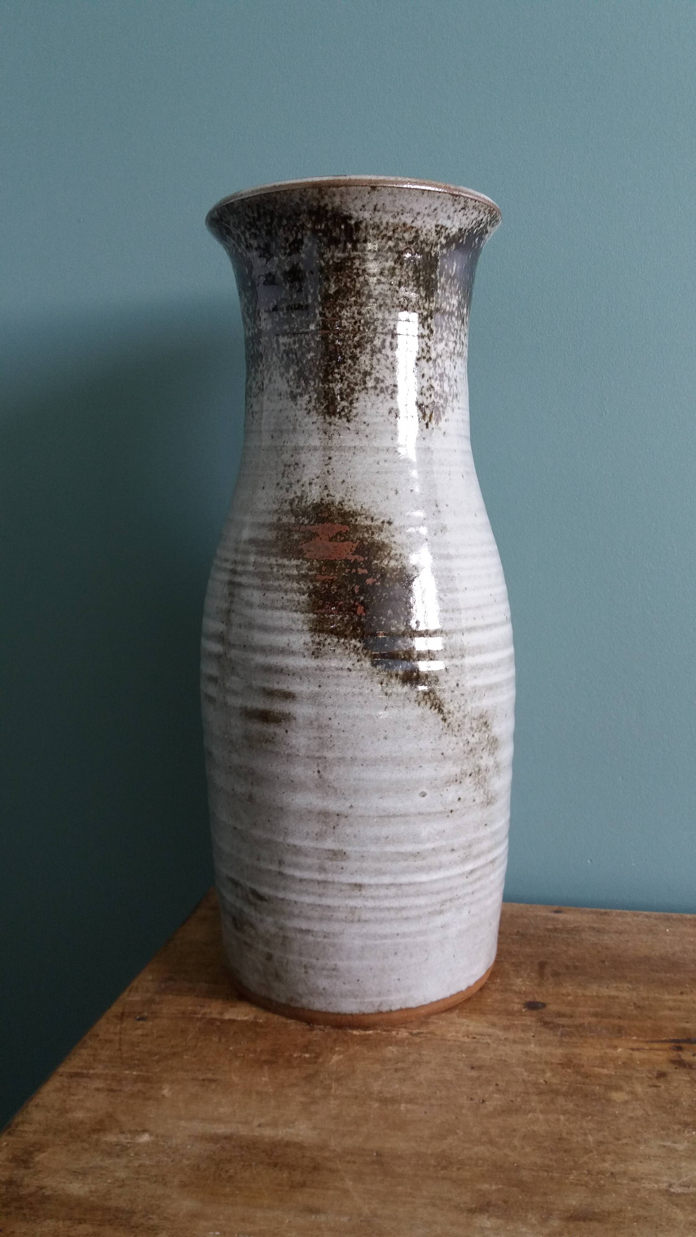 Vase signed Atch, Chantal and Thierry Robert, 1970s