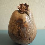 Old coconut ice bucket vintage decor ice bucket coconut 70s