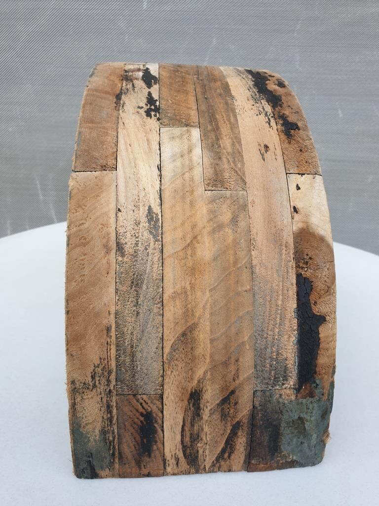 Half-moon arch transom in solid wood