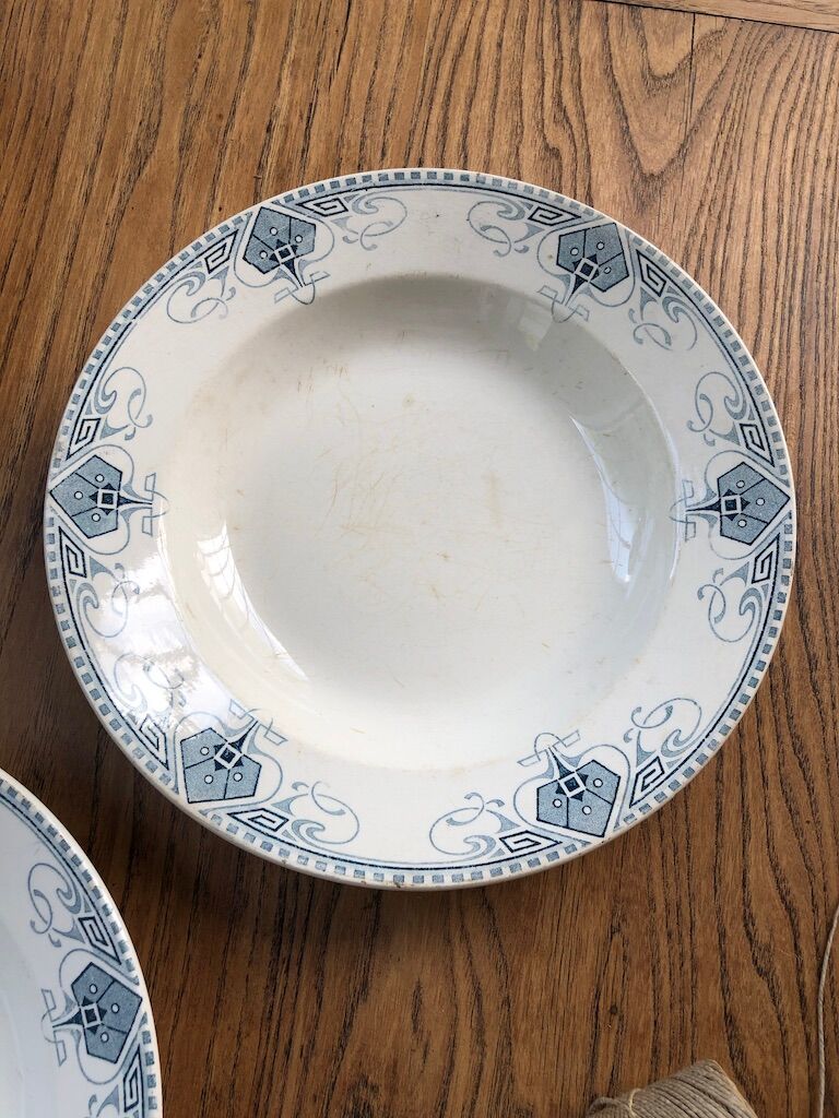 4 plates "Germaines" Sarreguemines