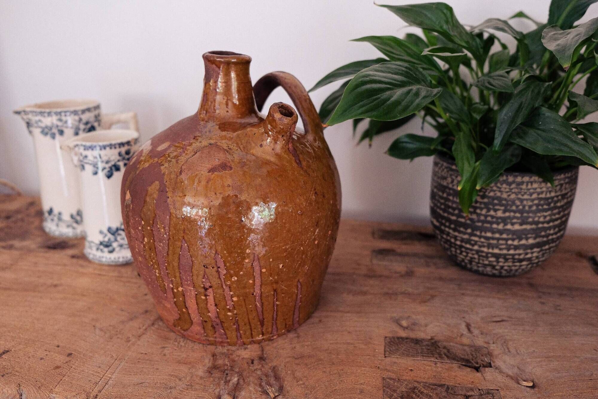 Cruche terre cuite vintage