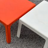 Pair of Space Age fiberglass coffee tables, Circa 1970