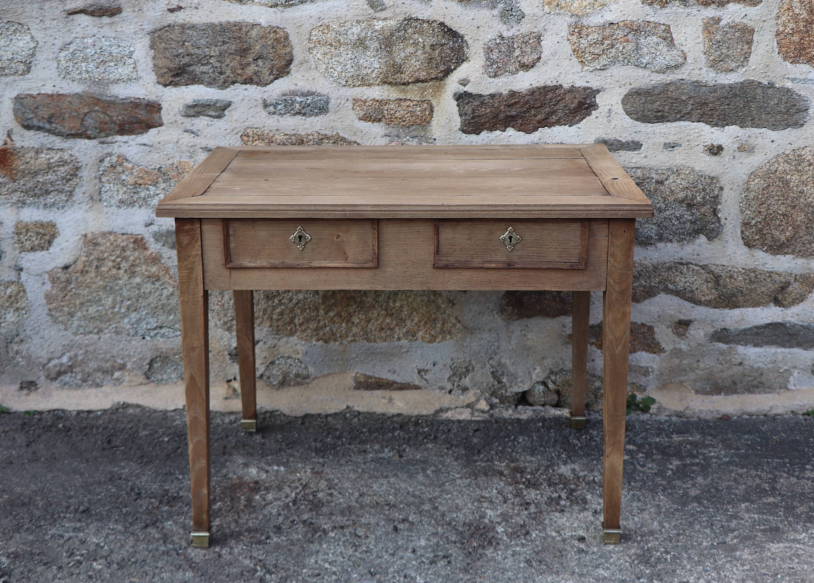 Bureau époque Directoire - bois naturel