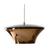 1970s Scandinavian brass ceiling lamp