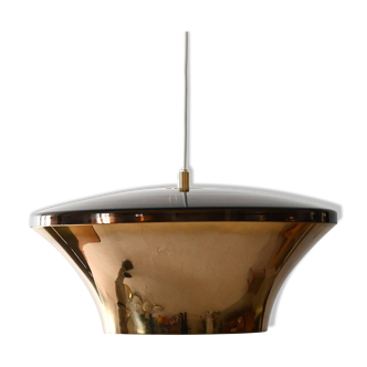 1970s Scandinavian brass ceiling lamp