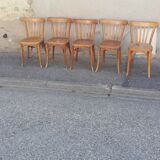 Set of 5 bistro chairs