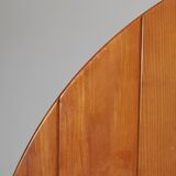 Extendable elm table, Maison Regain 1980s