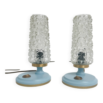 Set of 2 restored Gebr. Mölle night lights, 1960s
