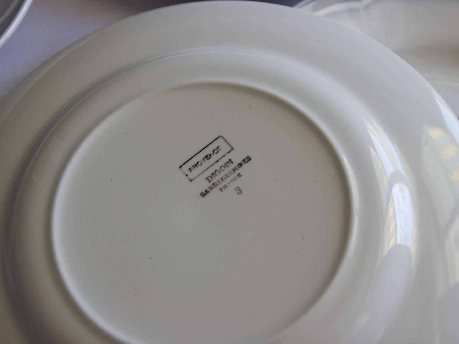Lot de 6 assiettes Digoin modèle Provence