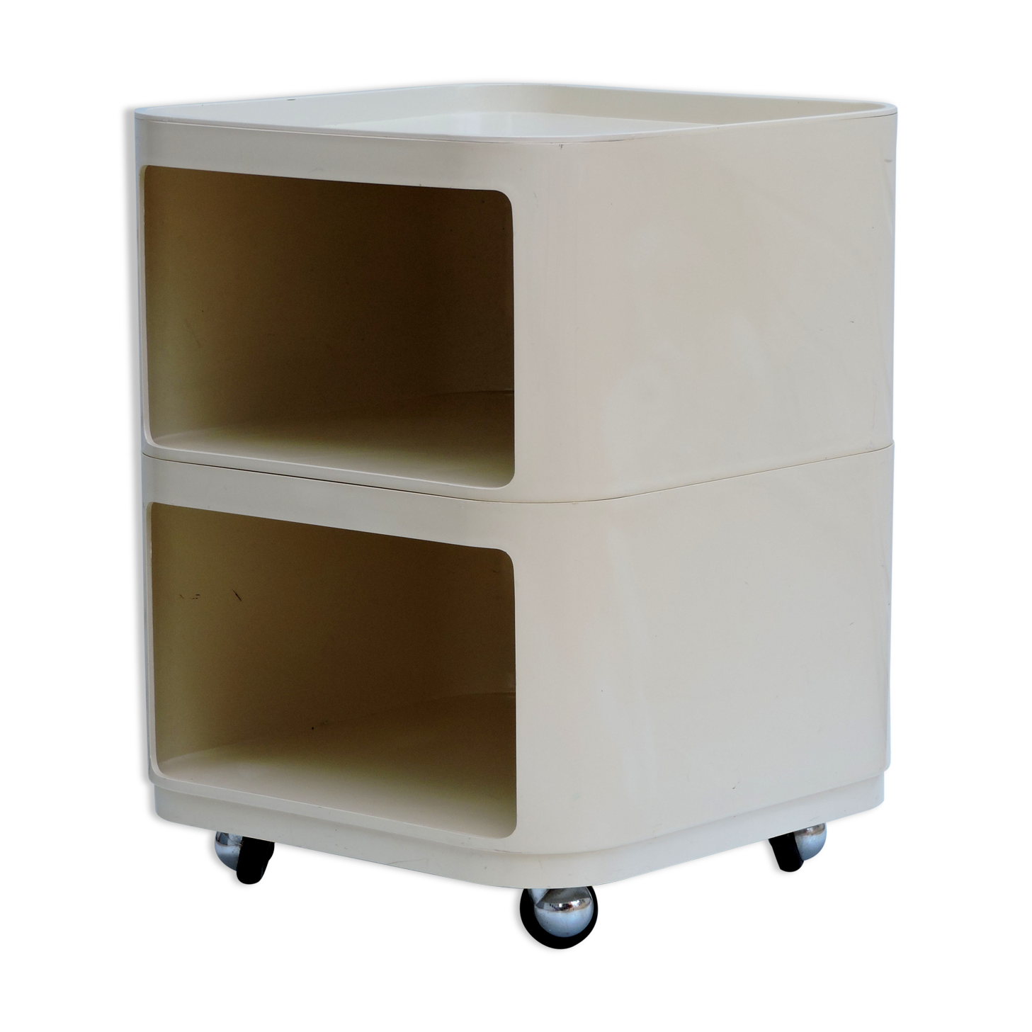 Desserte chevet sur roulettes componibili d'anna castelli pour kartell