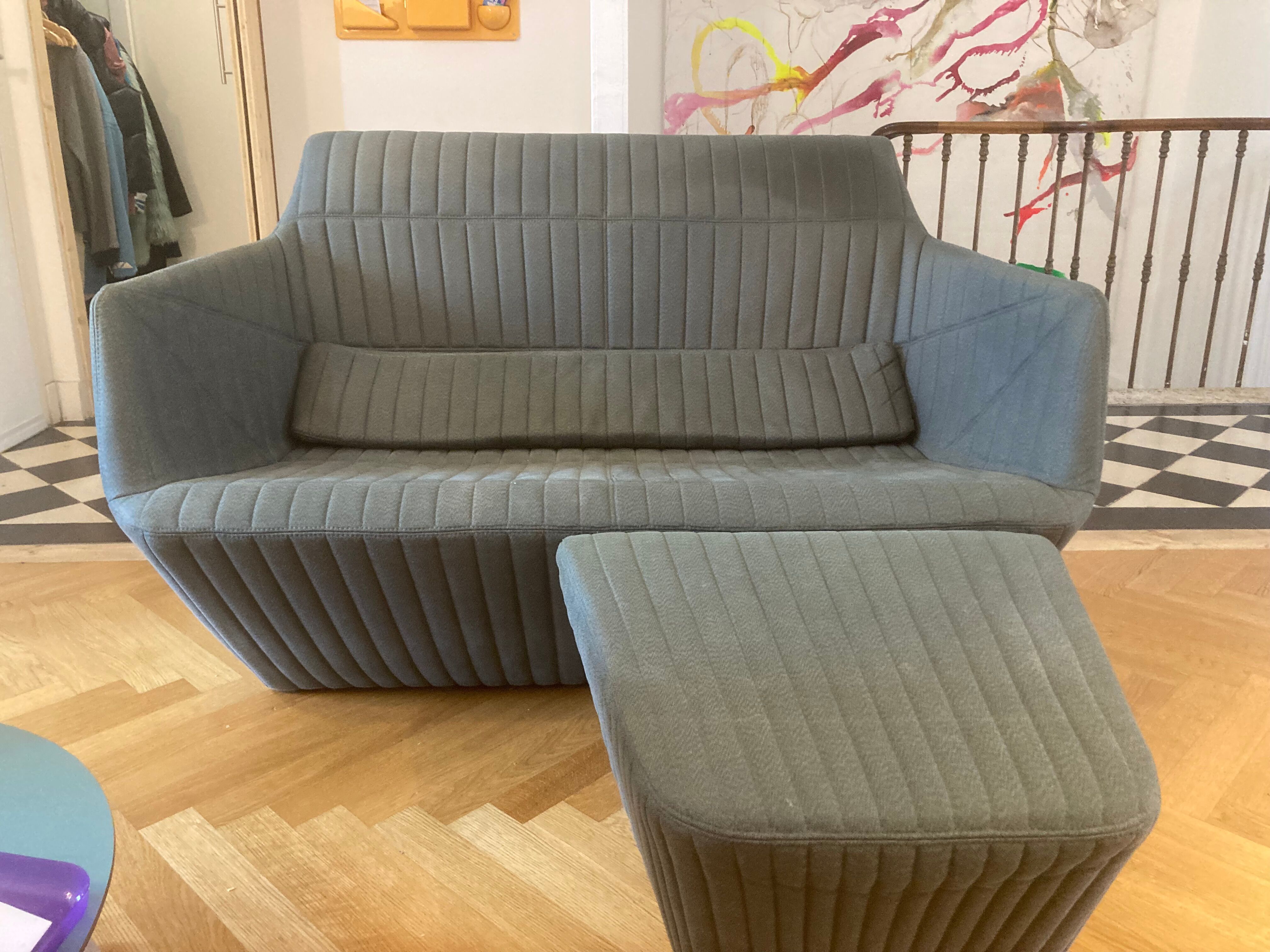 Sofa + Ottoman Facett by the Bouroullec brothers for Ligne Roset