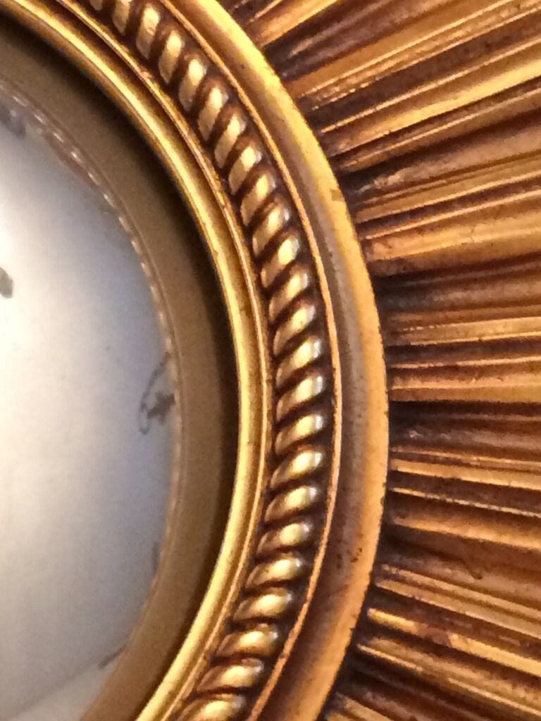 Mirror Sun gilded wood 59 cm, Deknudt