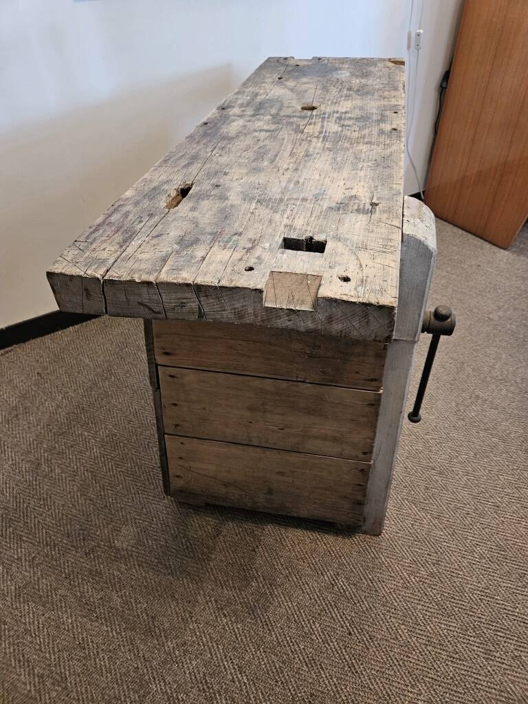 Old carpenter's workbench