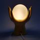 Lamp 2 hands holding a globe ceramic 70