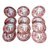 12 assiettes japonaises années 50