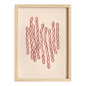 Peinture abstraite sur - rouge