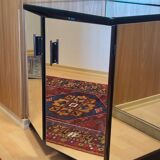 Petit meuble en verre miroir, France vers 1950