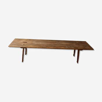 Wooden bistro bench