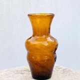 Bubbled glass vase