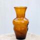 Vase en verre bullé