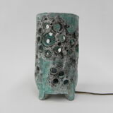 Vintage table lamp, lava ceramic