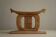 Ashanti stool, hand-carved hardwood stool from West Africa, Wabi Sabi, 20th century