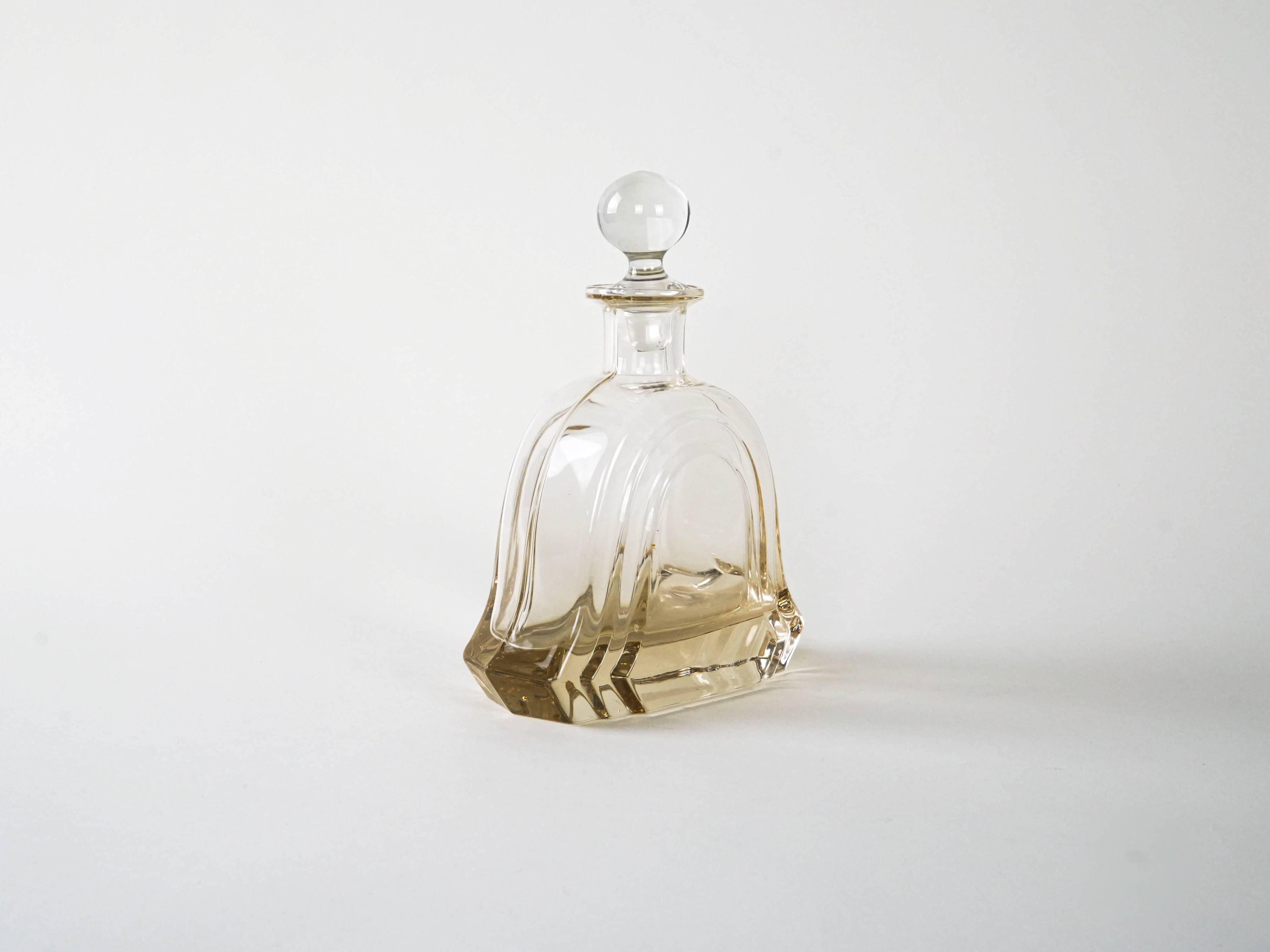 Glass carafe, Italian design, 1970s, production: Italy