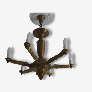 Time brass chandelier