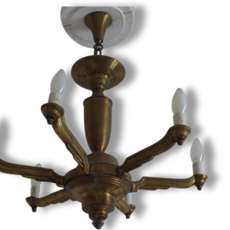 Time brass chandelier