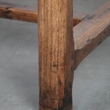 Antique French dining table made of fruitwood  from the late 18th century