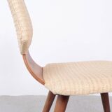 set of 2 vintage plywood dining chairs