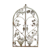 Exceptional antique French forged metal wall window panel