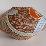 50s pottery vase numbered