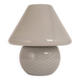 Mushroom table lamp in glass by Peill & Putzler, Germany, 1970s