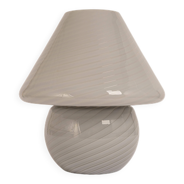 Lampe de table champignon en verre par Peill & Putzler, Allemagne, années 1970